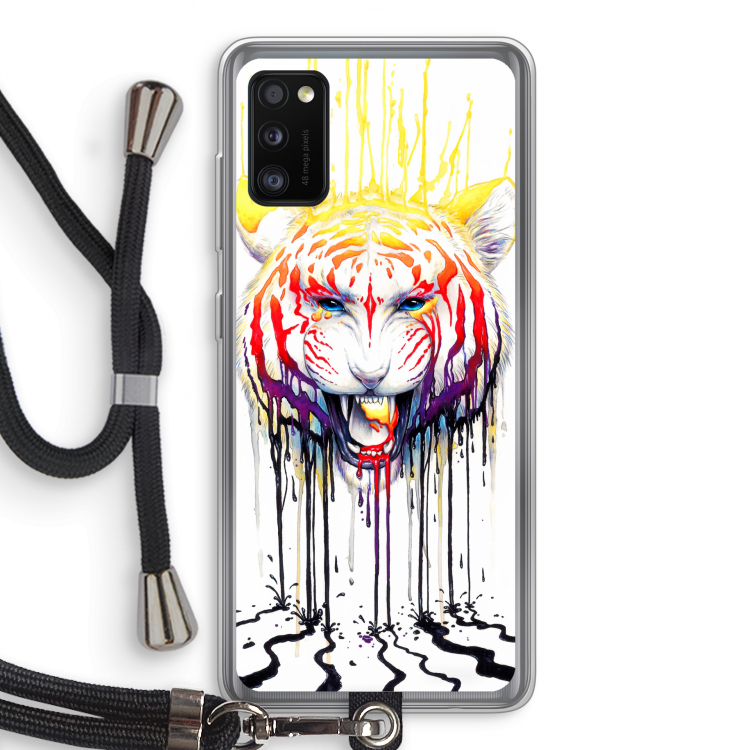 Fading: Samsung Galaxy A41 Transparant Hoesje met koord