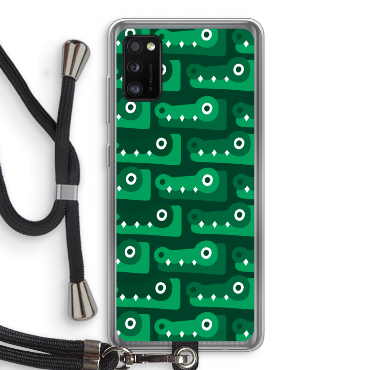 Crocs: Samsung Galaxy A41 Transparant Hoesje met koord