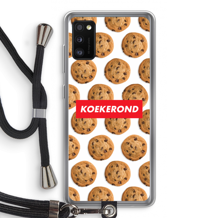 Koekerond: Samsung Galaxy A41 Transparant Hoesje met koord