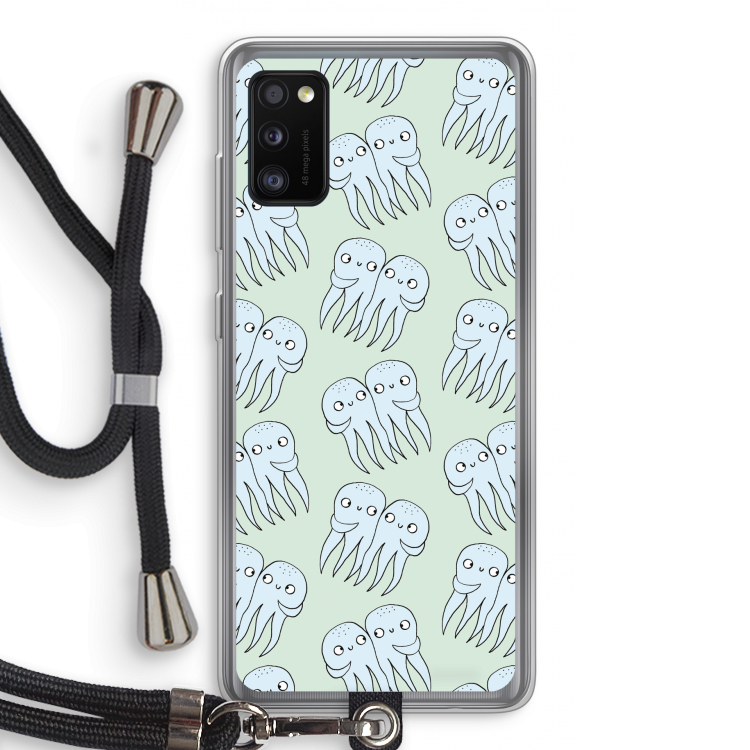 Octopussen: Samsung Galaxy A41 Transparant Hoesje met koord