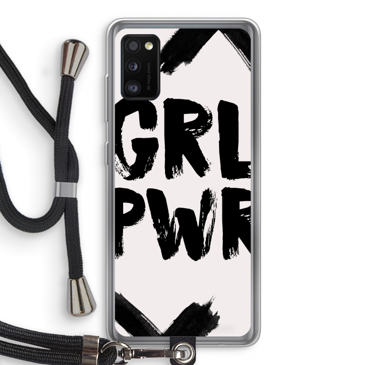 Girl Power #2: Samsung Galaxy A41 Transparant Hoesje met koord