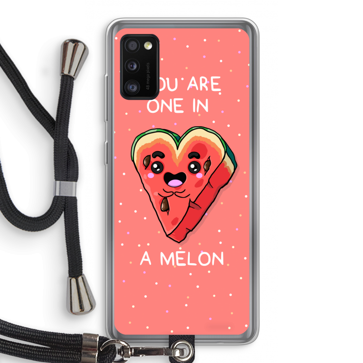 One In A Melon: Samsung Galaxy A41 Transparant Hoesje met koord