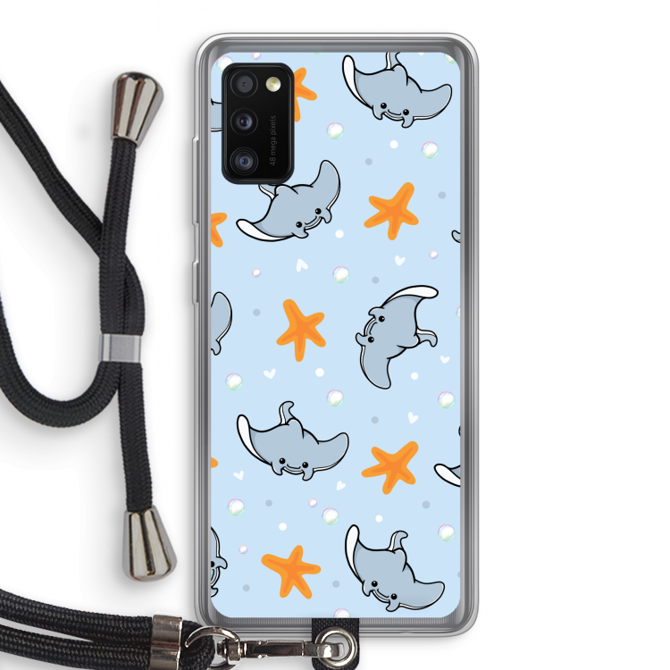 Manta: Samsung Galaxy A41 Transparant Hoesje met koord