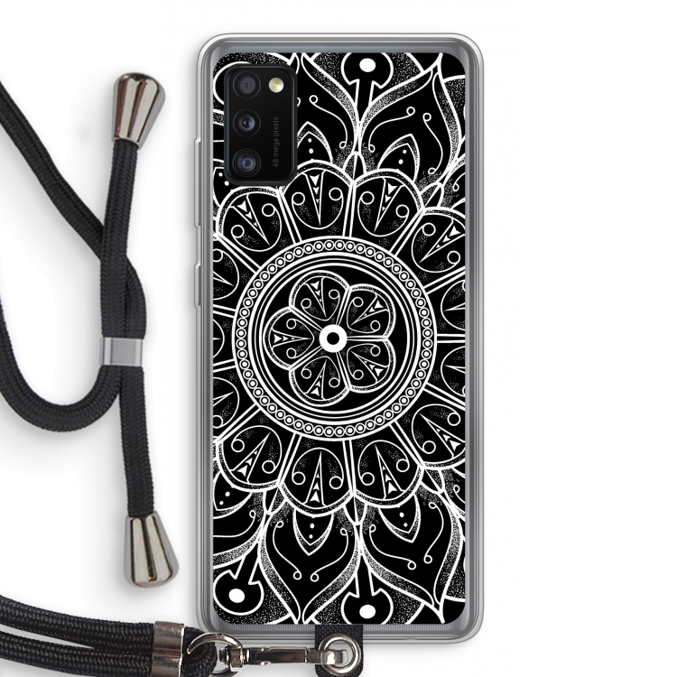 Roses Are Red: Samsung Galaxy A41 Transparant Hoesje met koord