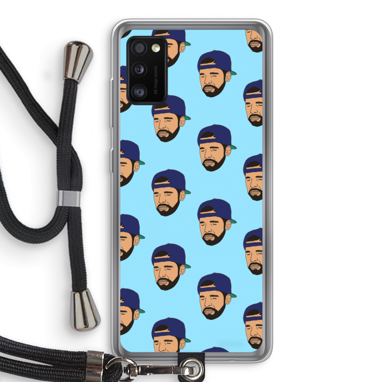 Drake Away: Samsung Galaxy A41 Transparant Hoesje met koord