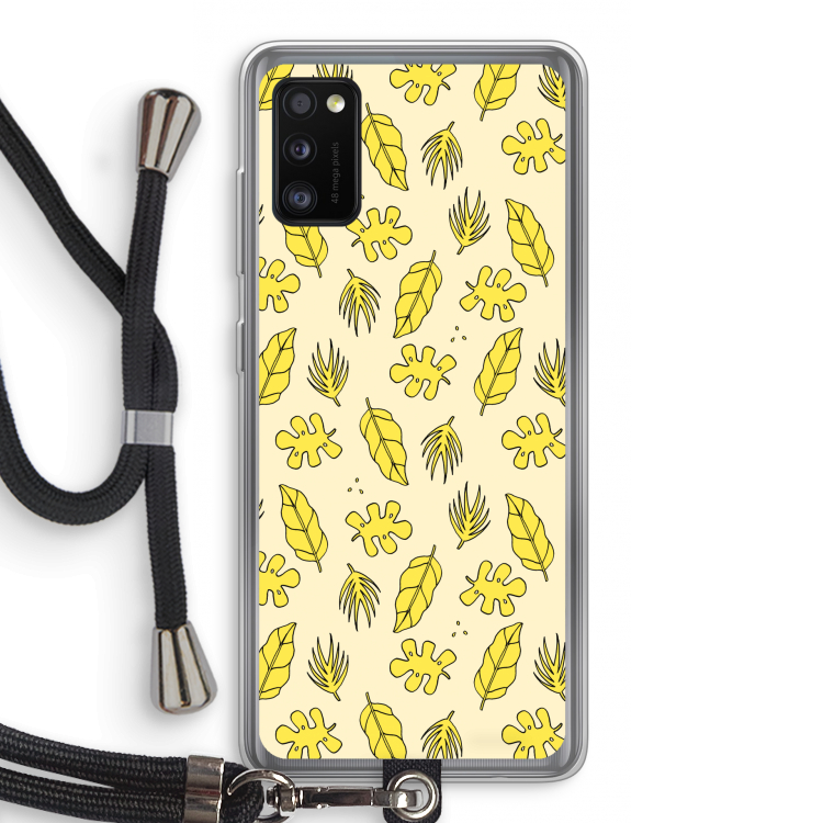 Herfst: Samsung Galaxy A41 Transparant Hoesje met koord