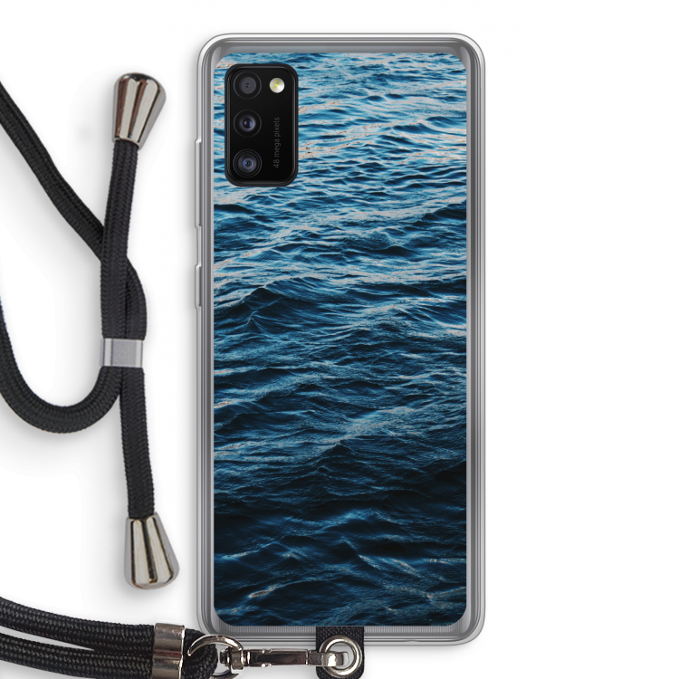 Oceaan: Samsung Galaxy A41 Transparant Hoesje met koord