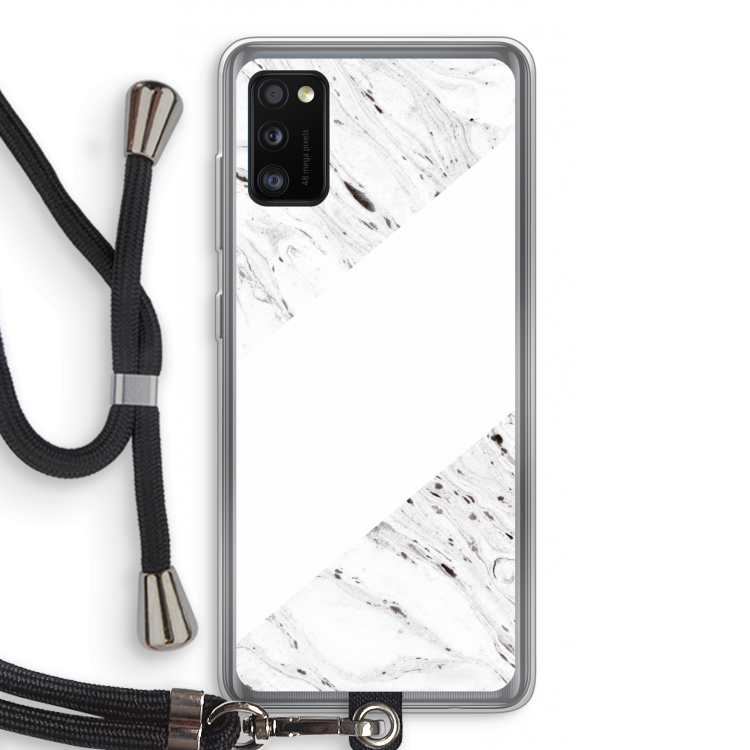 Biggest stripe: Samsung Galaxy A41 Transparant Hoesje met koord