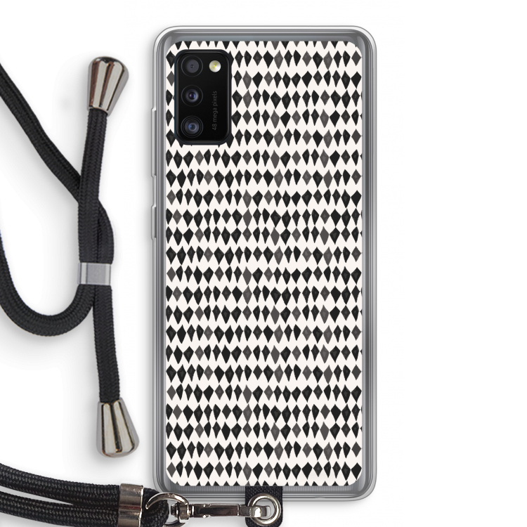 Crazy shapes: Samsung Galaxy A41 Transparant Hoesje met koord