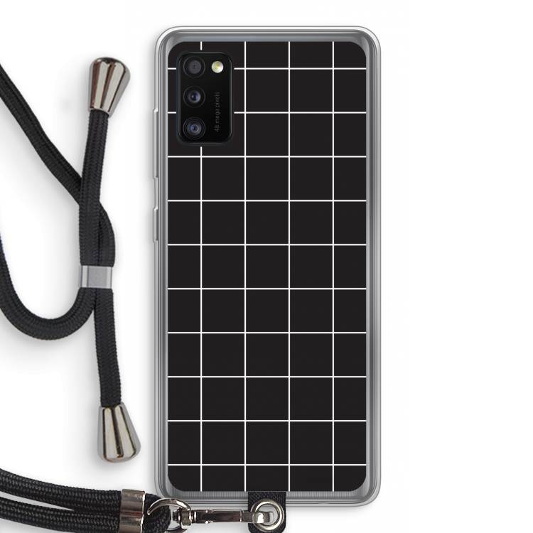 Rooster 2: Samsung Galaxy A41 Transparant Hoesje met koord