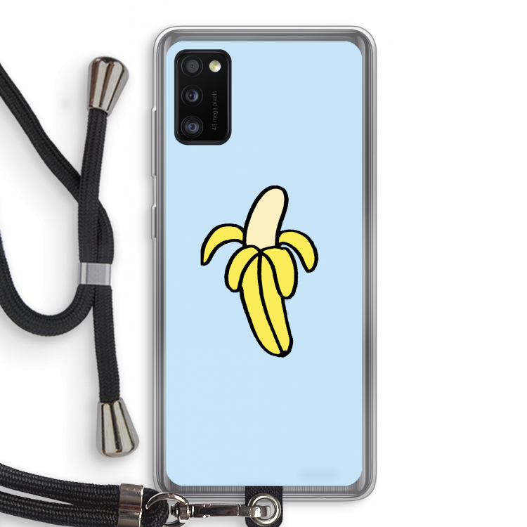 Banana: Samsung Galaxy A41 Transparant Hoesje met koord