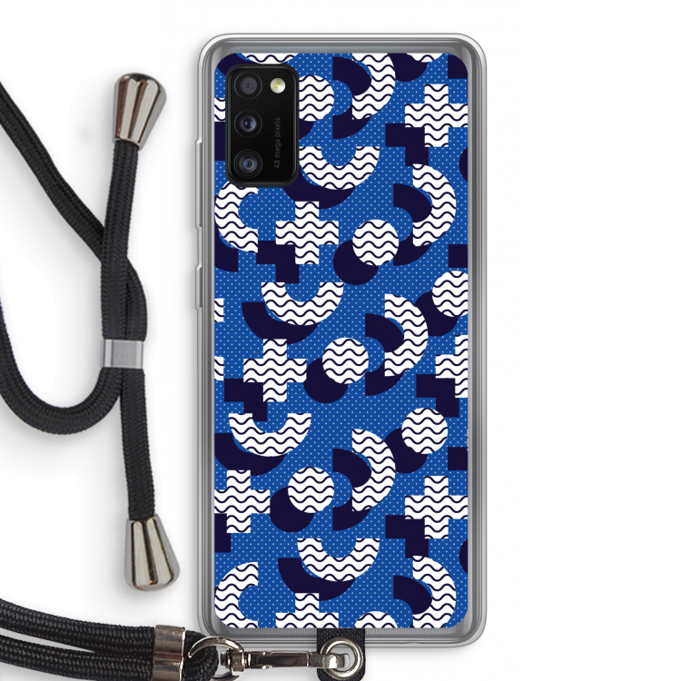8-bit N°5: Samsung Galaxy A41 Transparant Hoesje met koord