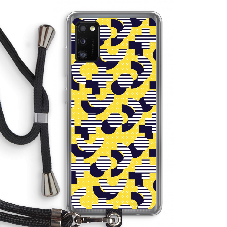 8-bit N°3: Samsung Galaxy A41 Transparant Hoesje met koord