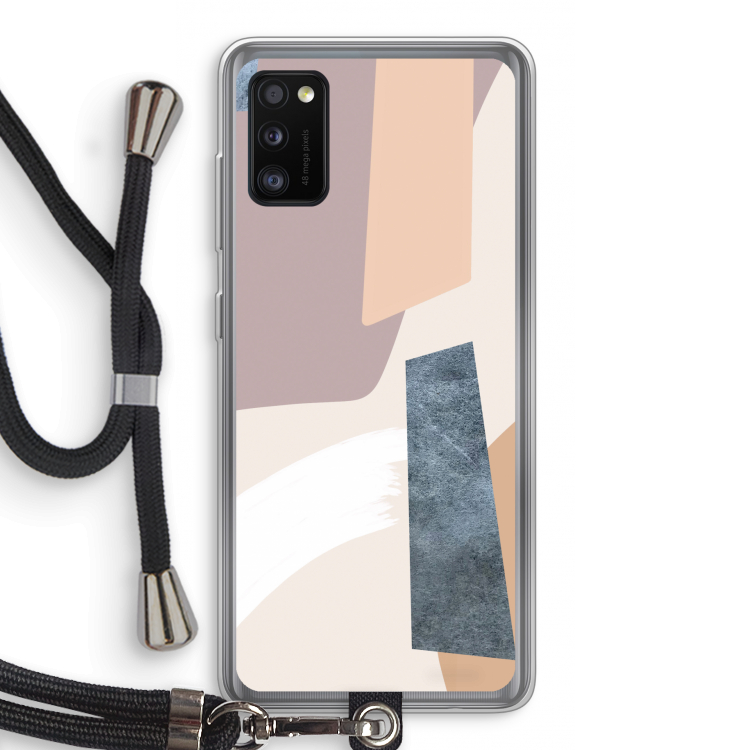 Luca: Samsung Galaxy A41 Transparant Hoesje met koord
