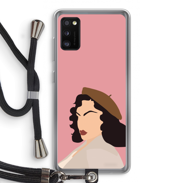 Confidence: Samsung Galaxy A41 Transparant Hoesje met koord