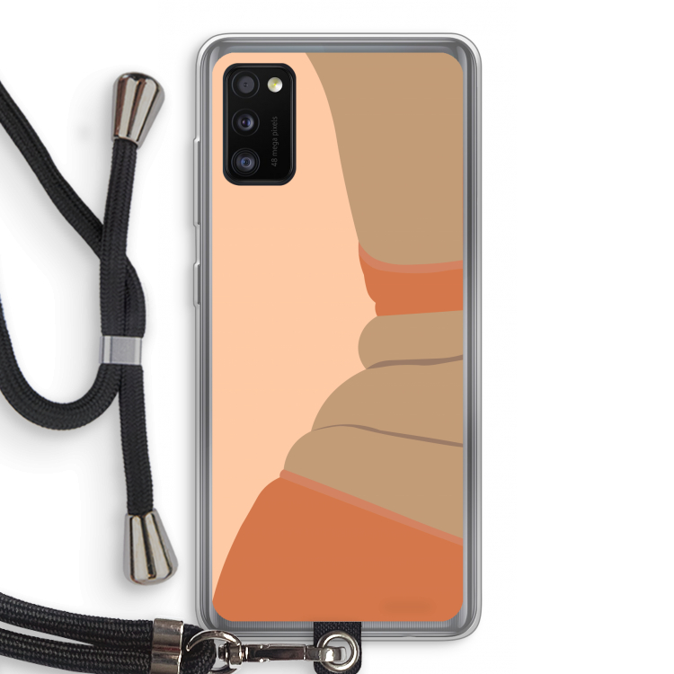 Bikini: Samsung Galaxy A41 Transparant Hoesje met koord