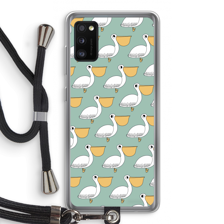 Pelican: Samsung Galaxy A41 Transparant Hoesje met koord