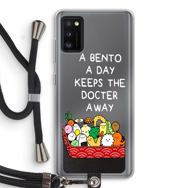 Bento a day: Samsung Galaxy A41 Transparant Hoesje met koord