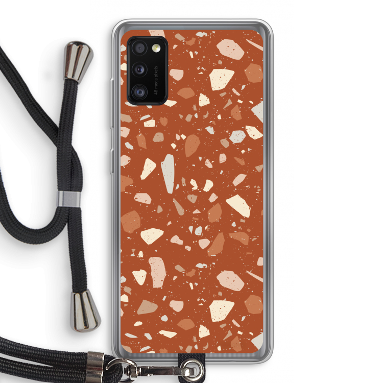 Terrazzo N°22: Samsung Galaxy A41 Transparant Hoesje met koord