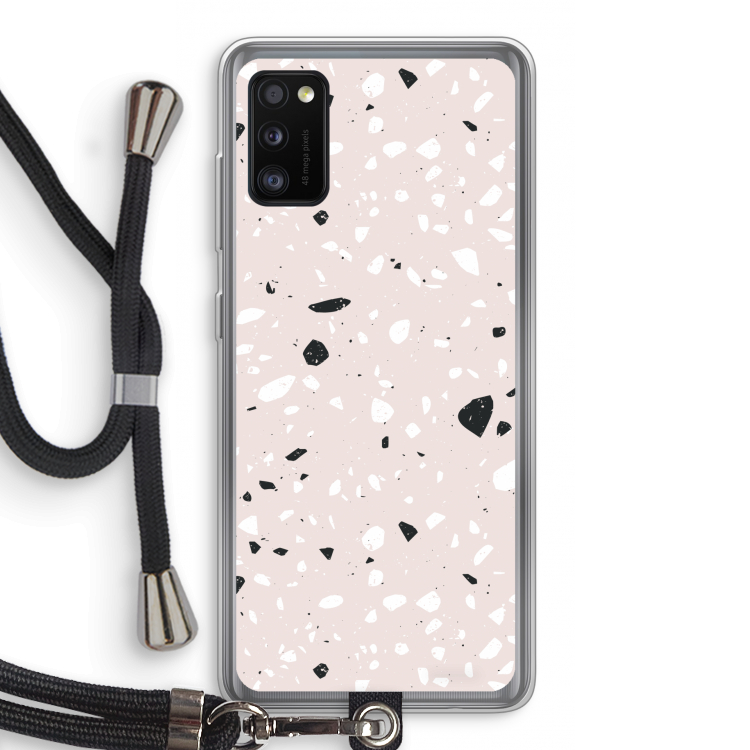 Terrazzo N°20: Samsung Galaxy A41 Transparant Hoesje met koord