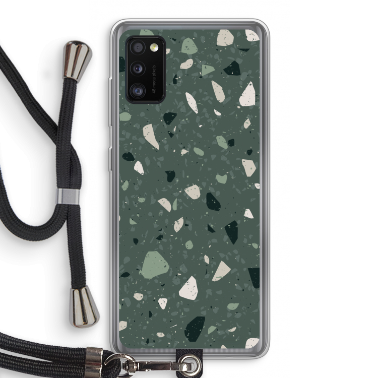 Terrazzo N°19: Samsung Galaxy A41 Transparant Hoesje met koord