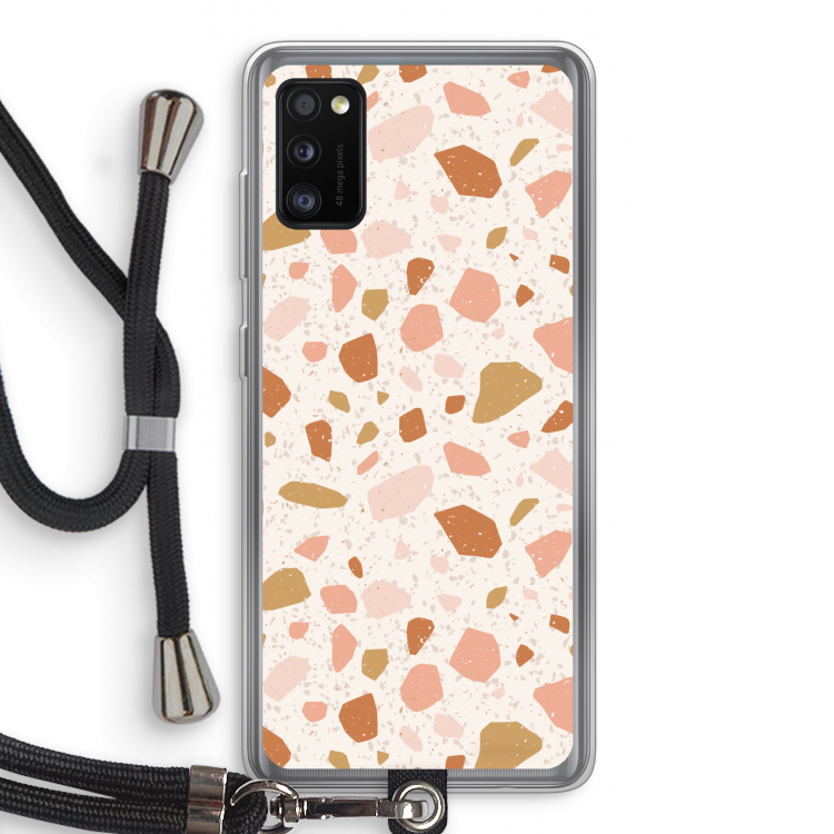 Terrazzo N°18: Samsung Galaxy A41 Transparant Hoesje met koord