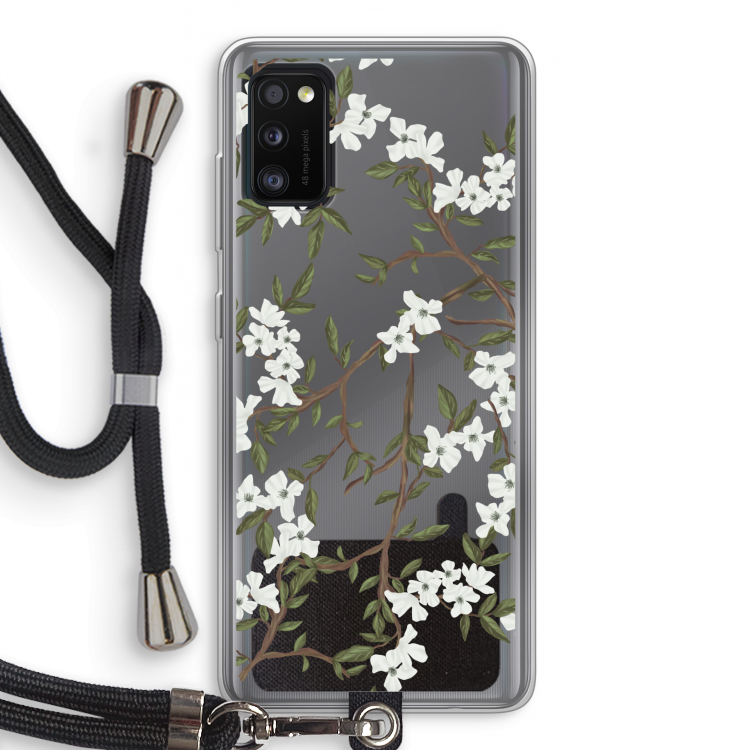 Blossoming spring: Samsung Galaxy A41 Transparant Hoesje met koord