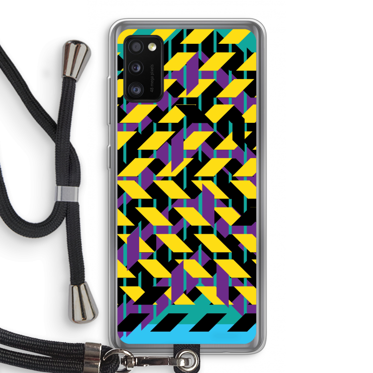 Skew Bee 3: Samsung Galaxy A41 Transparant Hoesje met koord
