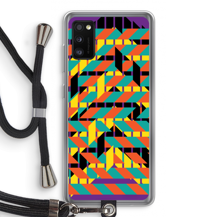 Skew Bee 2: Samsung Galaxy A41 Transparant Hoesje met koord