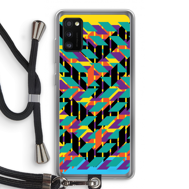 Skew Bee 1: Samsung Galaxy A41 Transparant Hoesje met koord