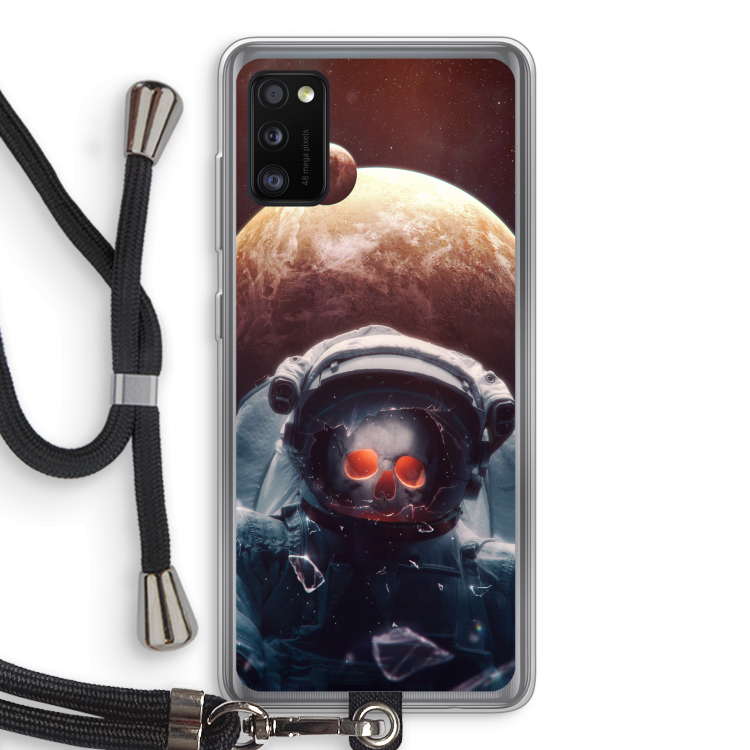 Voyager: Samsung Galaxy A41 Transparant Hoesje met koord