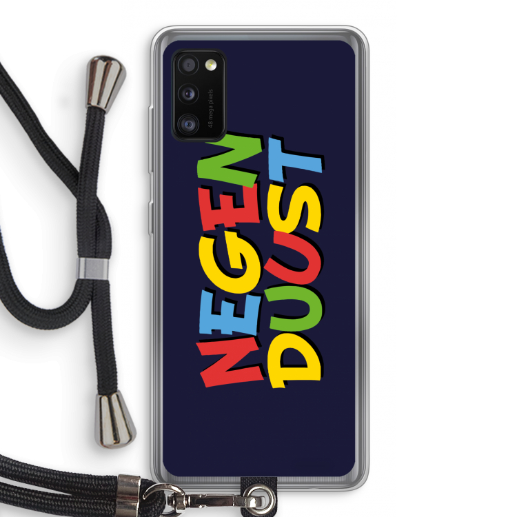 90's One: Samsung Galaxy A41 Transparant Hoesje met koord