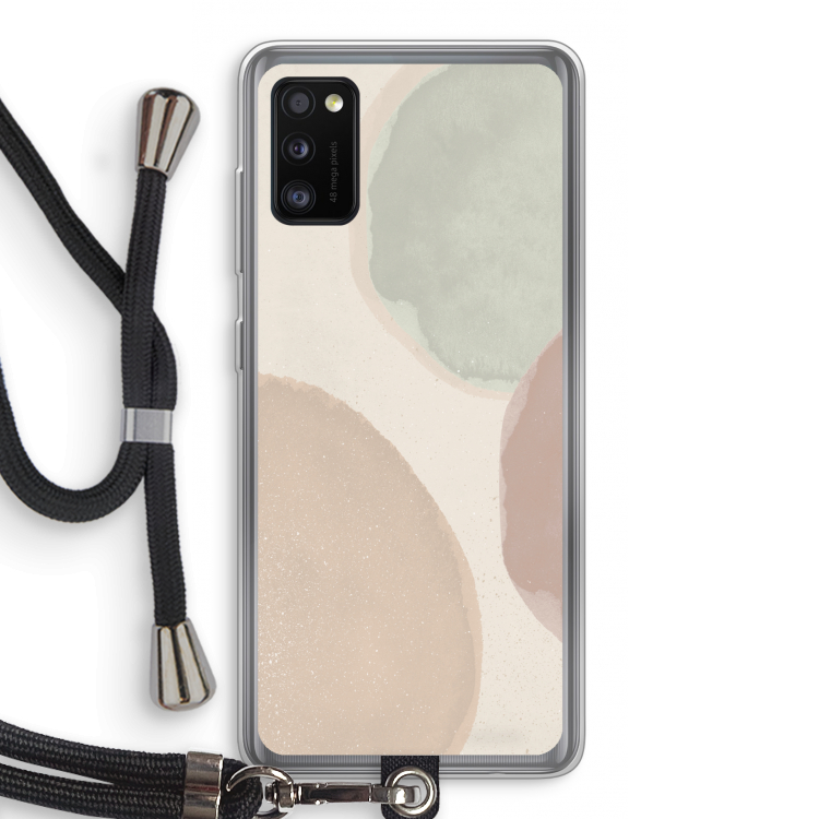 Geo #8: Samsung Galaxy A41 Transparant Hoesje met koord