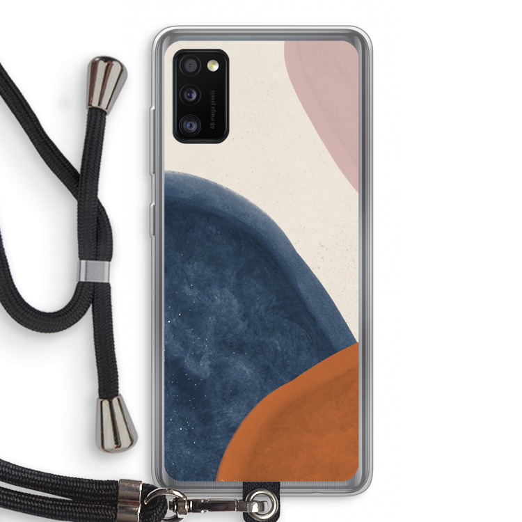 Geo #1: Samsung Galaxy A41 Transparant Hoesje met koord