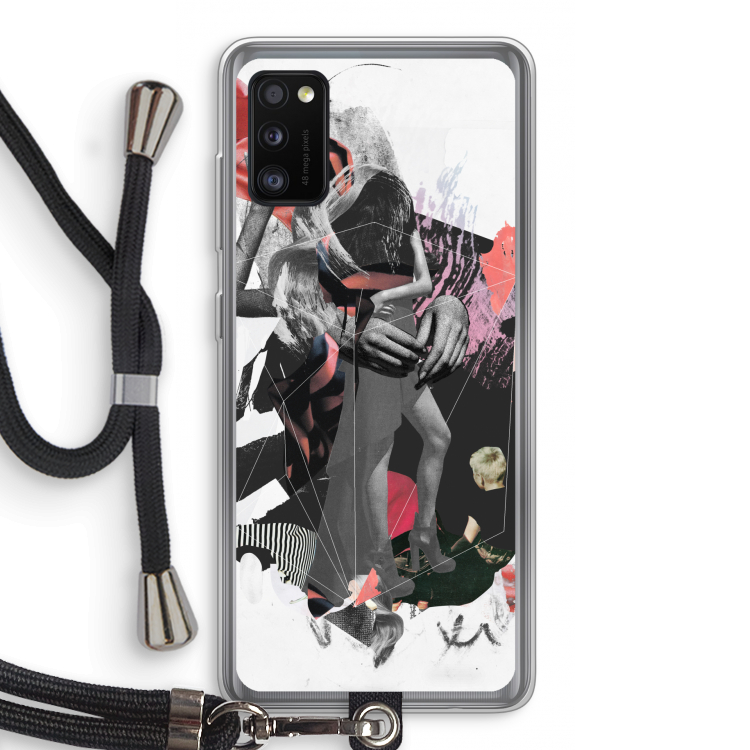 Dissimulation du réel: Samsung Galaxy A41 Transparant Hoesje met koord