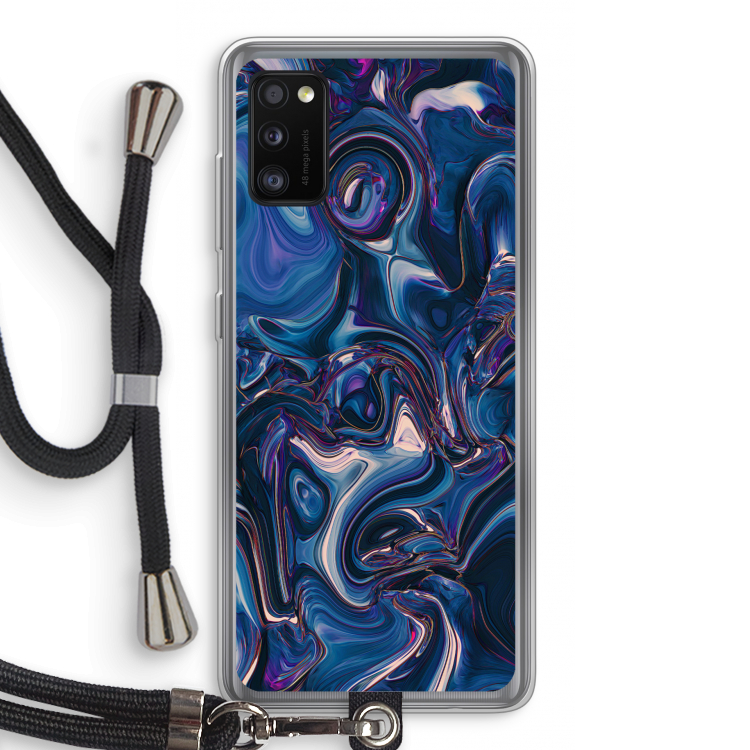 Mirrored Mirage: Samsung Galaxy A41 Transparant Hoesje met koord