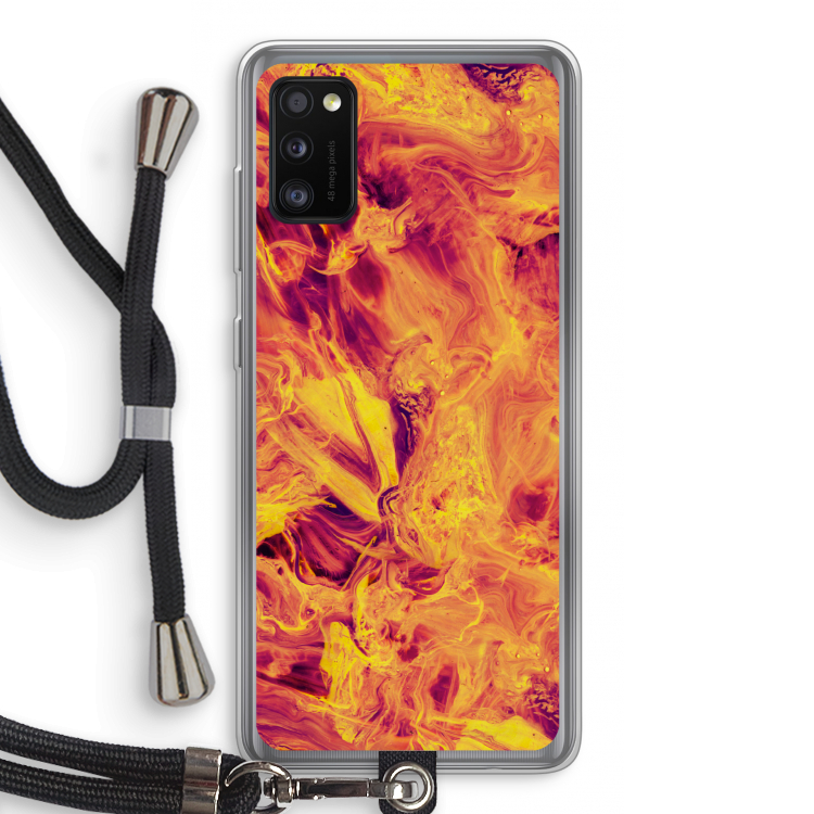 Eternal Fire: Samsung Galaxy A41 Transparant Hoesje met koord