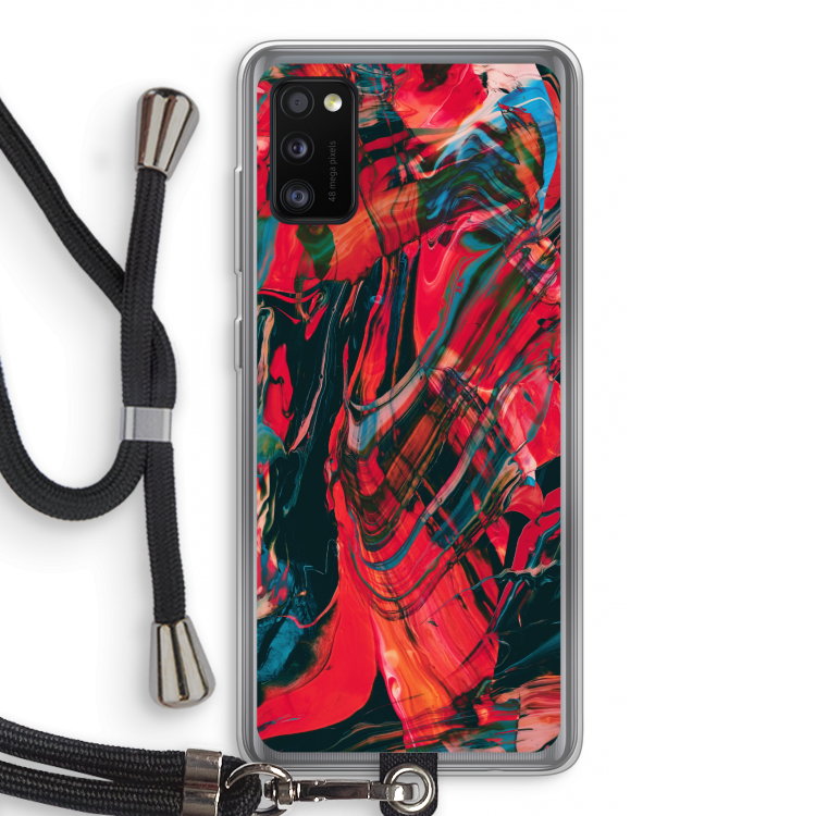 Endless Descent: Samsung Galaxy A41 Transparant Hoesje met koord