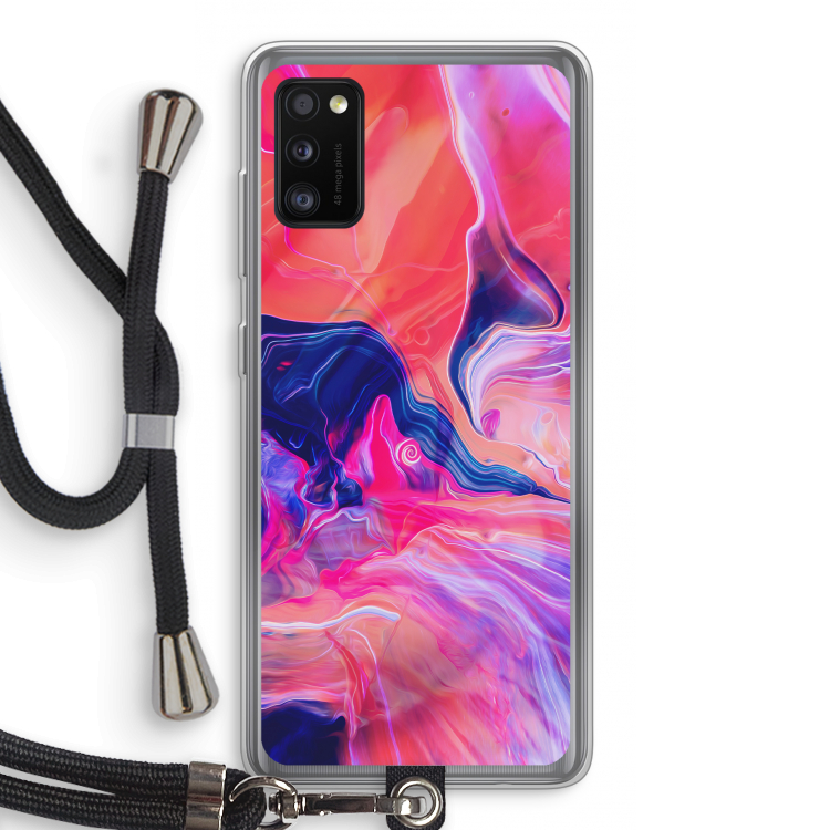 Earth And Ocean: Samsung Galaxy A41 Transparant Hoesje met koord