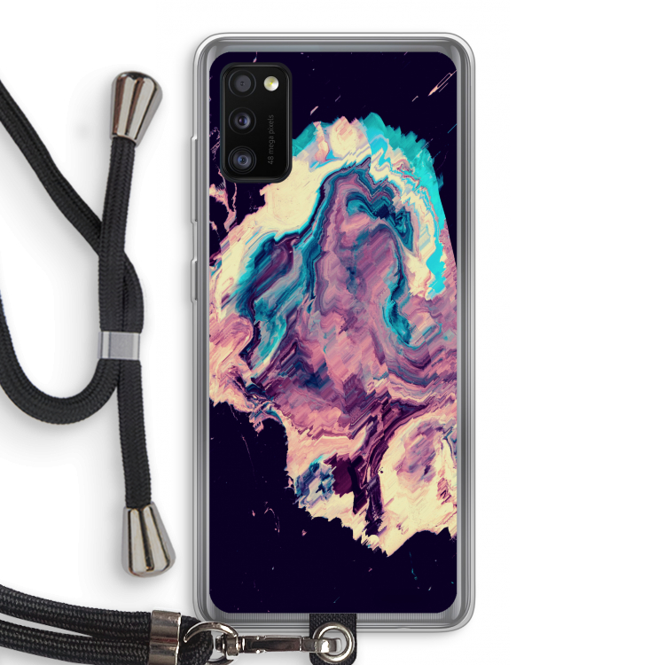 Cosmic Silence: Samsung Galaxy A41 Transparant Hoesje met koord