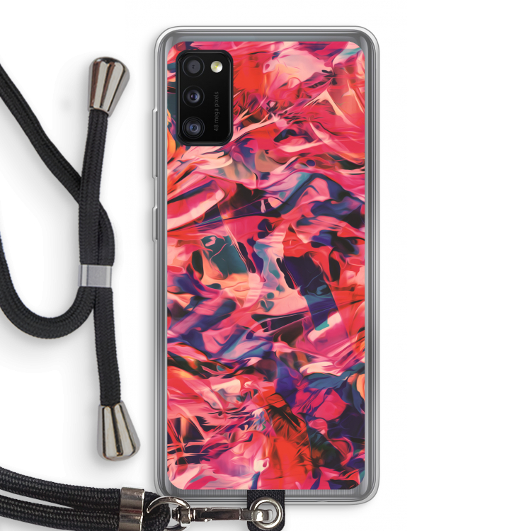 California: Samsung Galaxy A41 Transparant Hoesje met koord