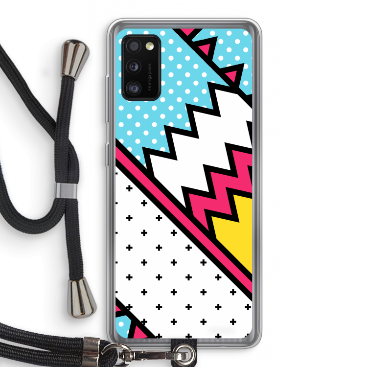 Pop Art #2: Samsung Galaxy A41 Transparant Hoesje met koord