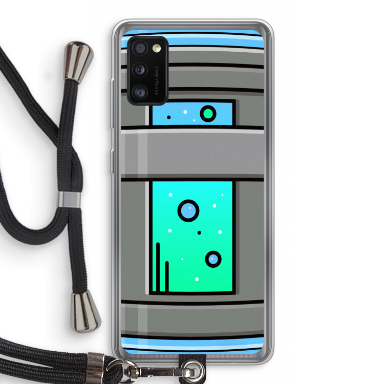 Chug Bottle: Samsung Galaxy A41 Transparant Hoesje met koord