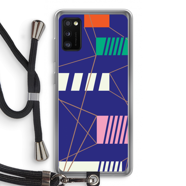 Gestalte 5: Samsung Galaxy A41 Transparant Hoesje met koord