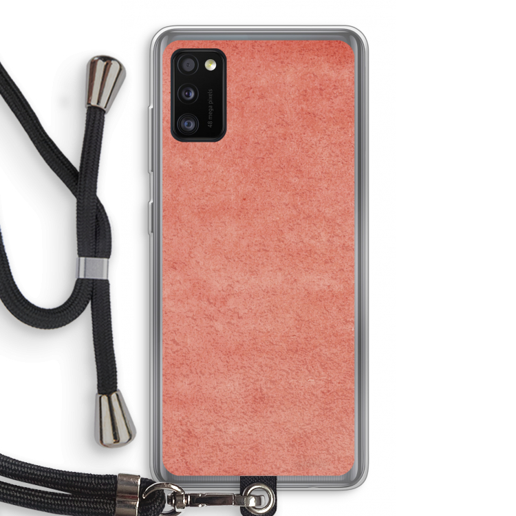 Marrakech Walls: Samsung Galaxy A41 Transparant Hoesje met koord