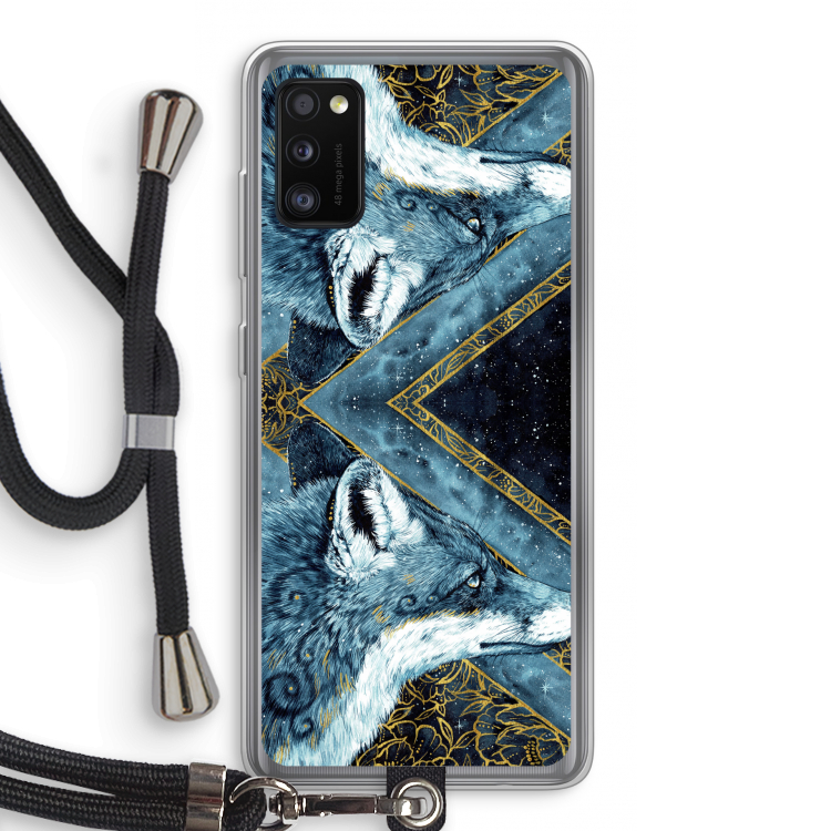Golden Fox: Samsung Galaxy A41 Transparant Hoesje met koord