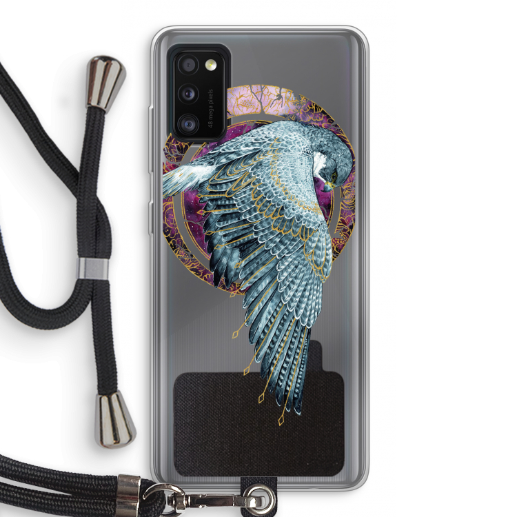 Golden Falcon: Samsung Galaxy A41 Transparant Hoesje met koord
