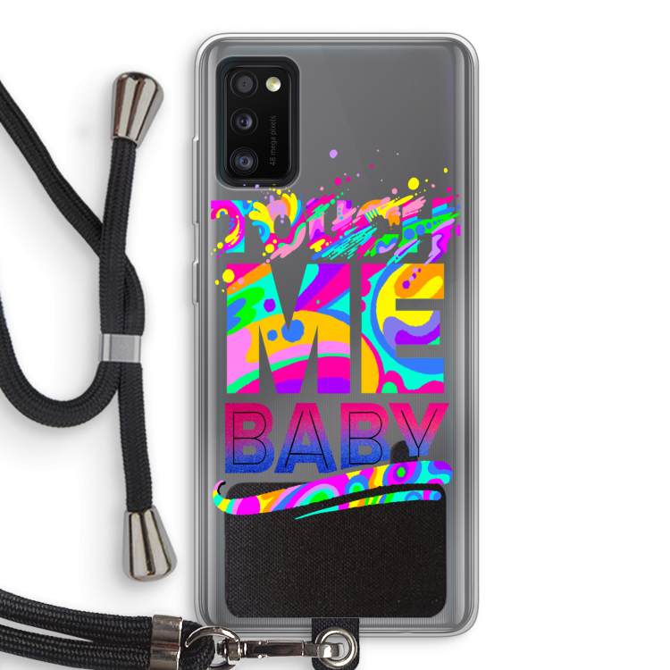 Touch Me: Samsung Galaxy A41 Transparant Hoesje met koord