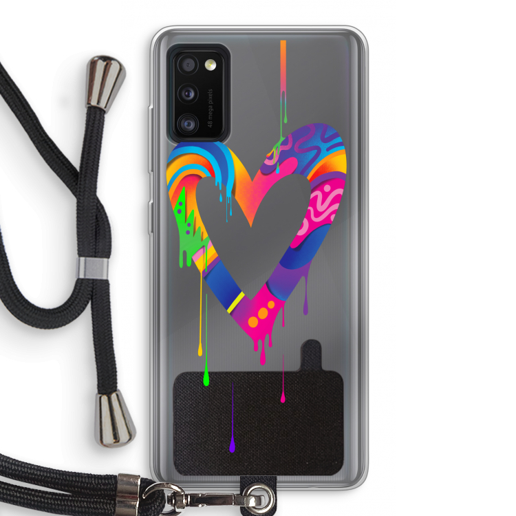 Melts My Heart: Samsung Galaxy A41 Transparant Hoesje met koord