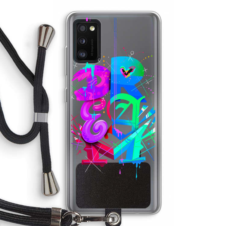 Dream: Samsung Galaxy A41 Transparant Hoesje met koord